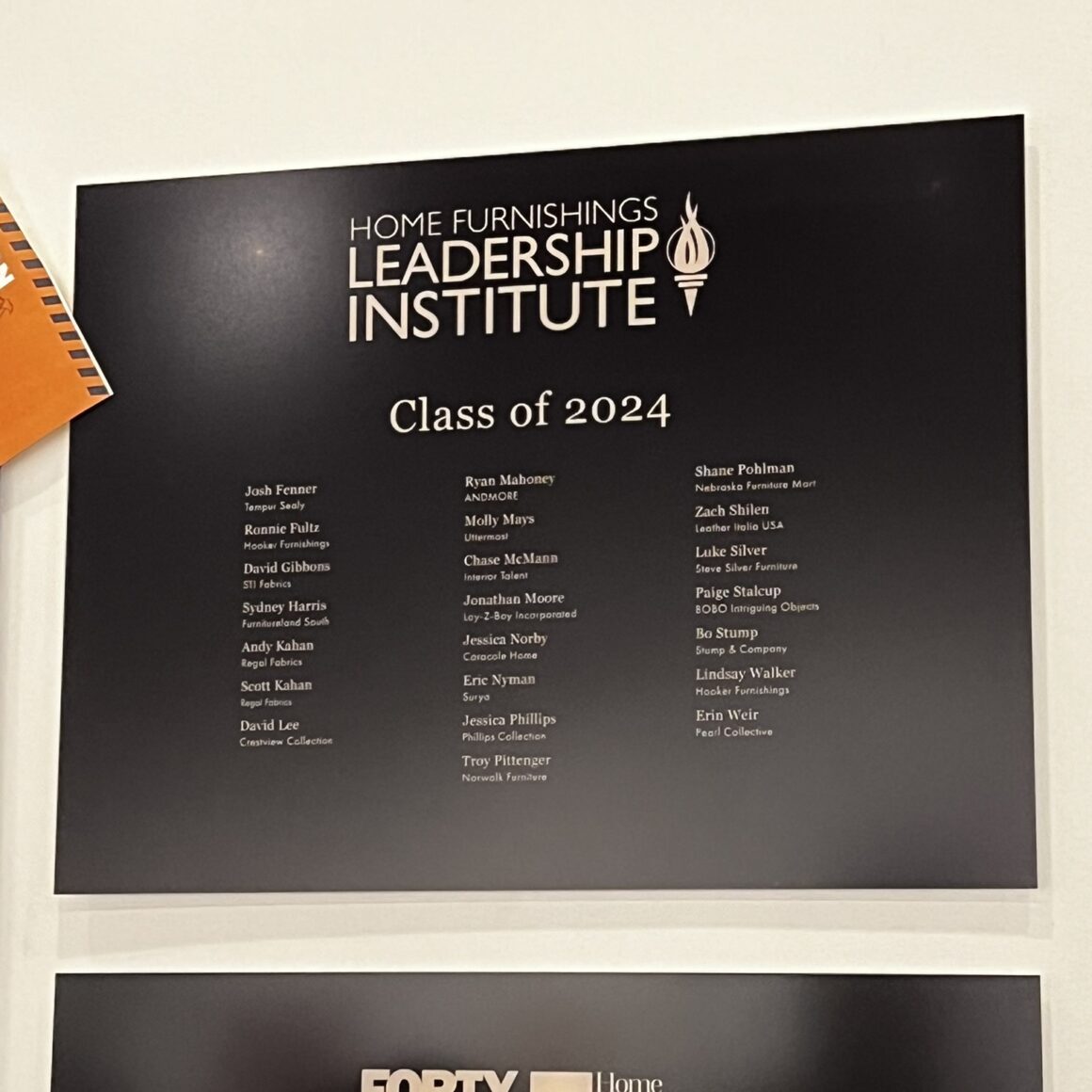 Chase on the board for leadership institute 1